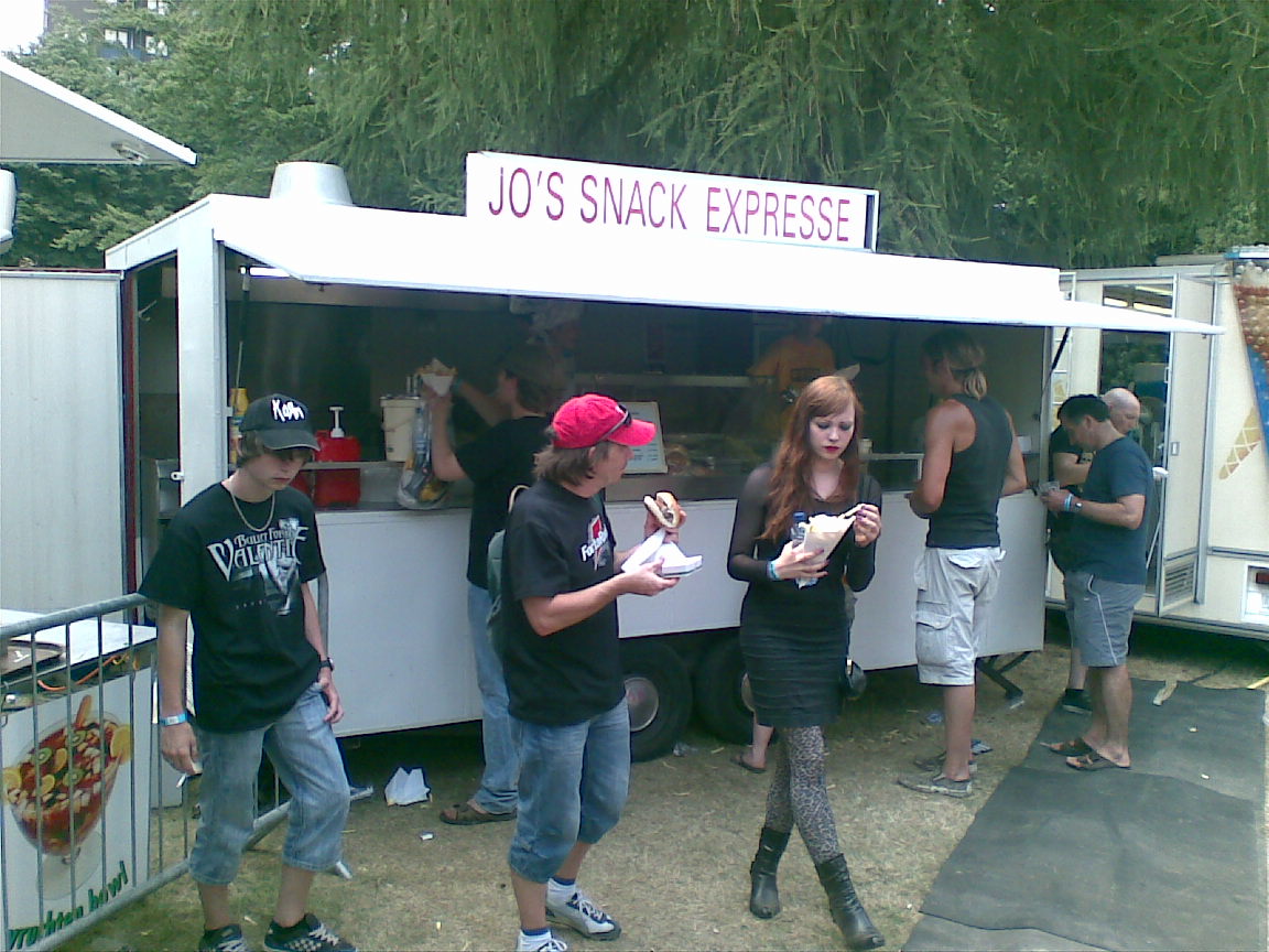 Frietkraam op het Fortarockfestival