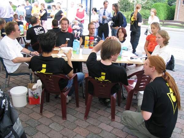 Het hele Frietopia team was nadrukkelijk aanwezig gedurende het hele evenement.